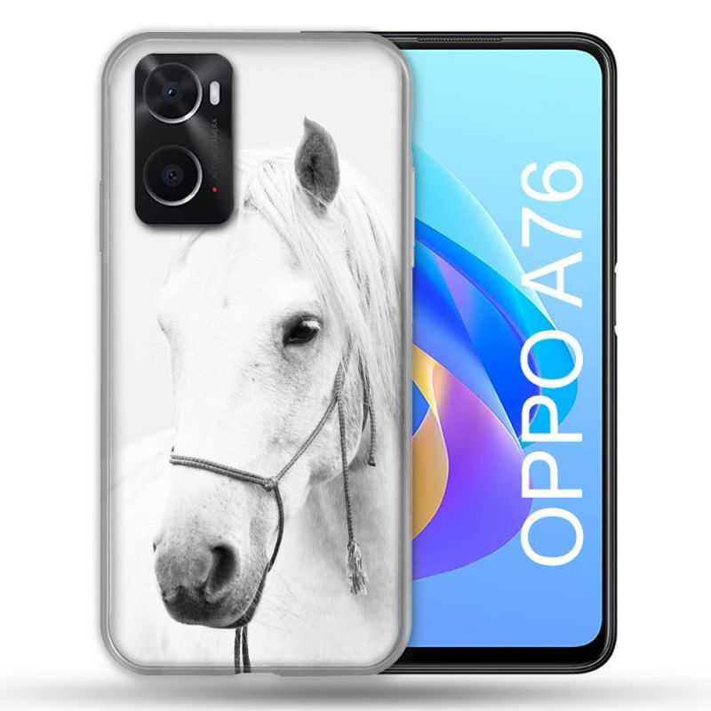 Coque Pour Oppo A76 Animal Cheval Cristal