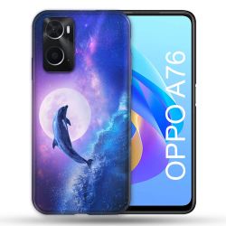 Coque Pour Oppo A76 Animal Dauphin Vague
