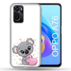 Coque Pour Oppo A76 Animal Koala Cœur