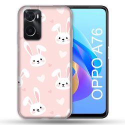Coque Pour Oppo A76 Animal Lapin Rose