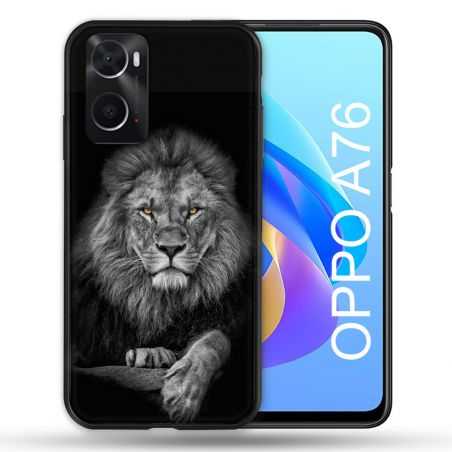Coque Pour Oppo A76 Animal Lion Majestueux