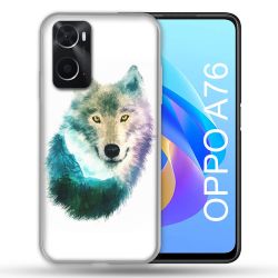 Coque Pour Oppo A76 Animal Loup Montagne