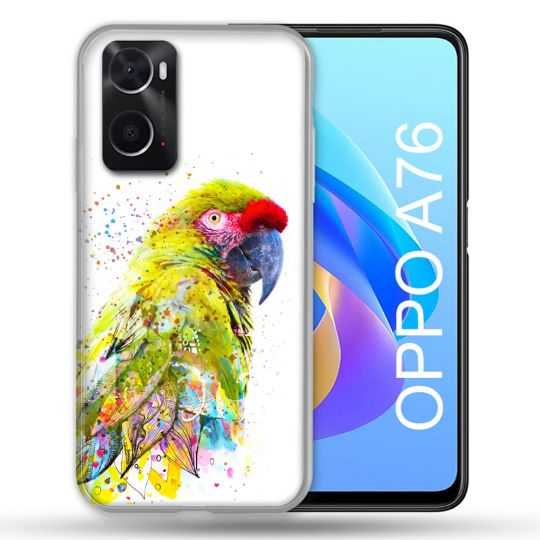 Coque Pour Oppo A76 Animal Perroquet Jaune