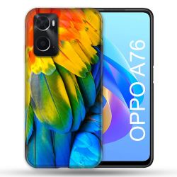 Coque Pour Oppo A76 Animal Perroquet Plume