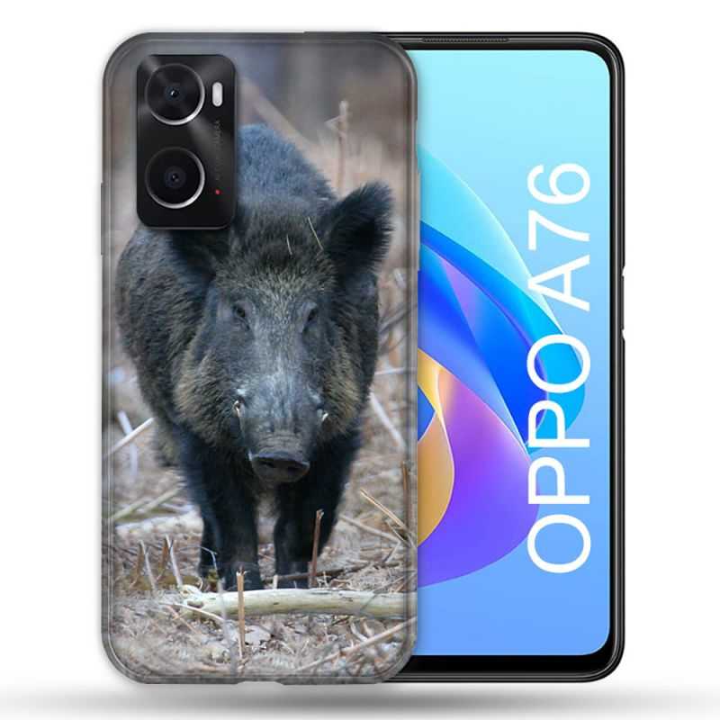 Coque Pour Oppo A76 Chasse Sanglier Pin