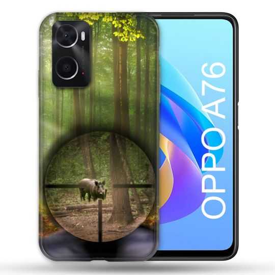 Coque Pour Oppo A76 Chasse Sanglier Viseur