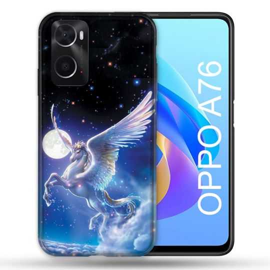 Coque Pour Oppo A76 Fantastique Licorne Céleste