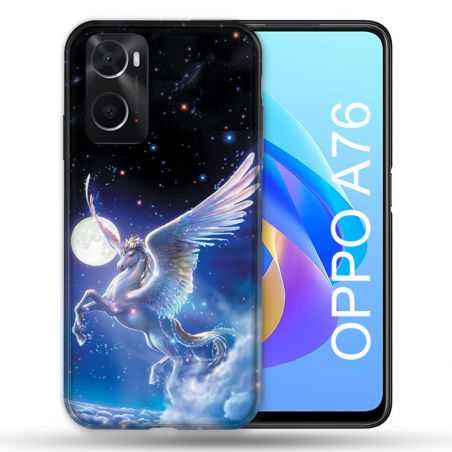 Coque Pour Oppo A76 Fantastique Licorne Céleste