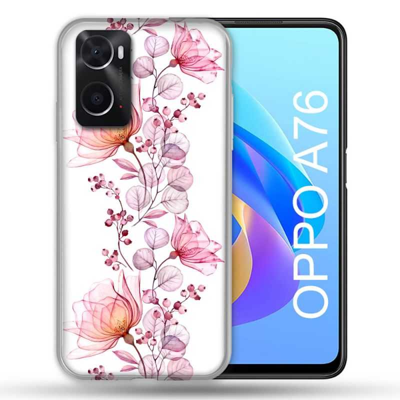 Coque Pour Oppo A76 Fleur Eclosion