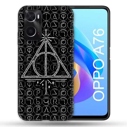 Coque Pour Oppo A76 Harry Potter Hollows Triangle Noir