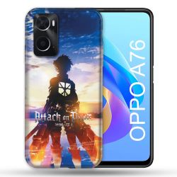 Coque Pour Oppo A76 Manga Attaque Titans Soleil