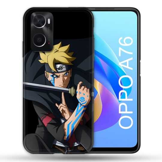 Coque Pour Oppo A76 Manga Boruto Tatouage