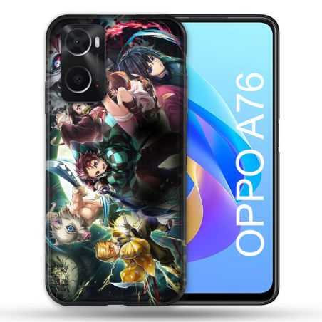 Coque Pour Oppo A76 Manga Demon Slayer Groupe