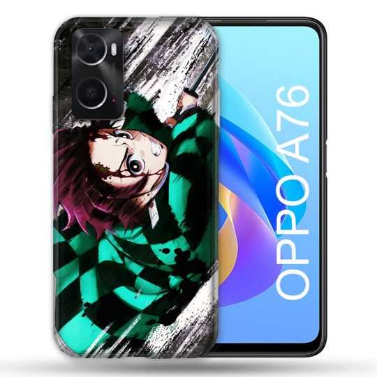 Coque Pour Oppo A76 Manga Demon Slayer Tanjiro