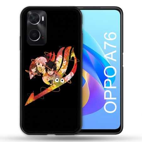 Coque Pour Oppo A76 Manga Fairy Tail Logo Noir