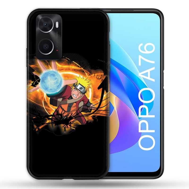 Coque Pour Oppo A76 Manga Naruto Noir