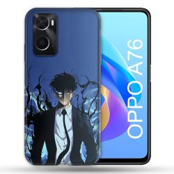 Coque Pour Oppo A76 Manga Solo Leveling Sung Bleu