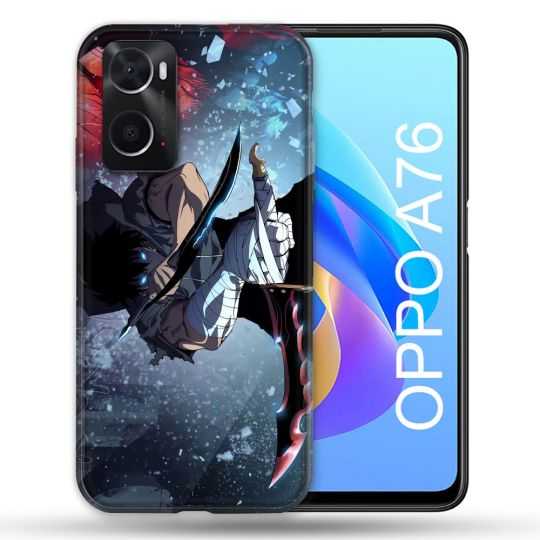 Coque Pour Oppo A76 Manga Solo Leveling Sung Epee