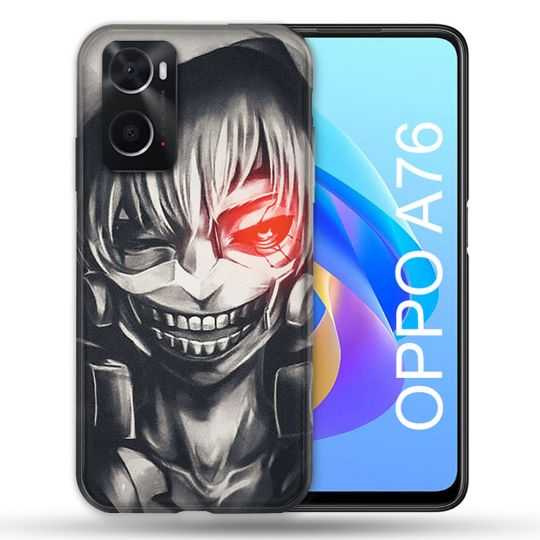 Coque Pour Oppo A76 Manga Tokyo Ghoul Kaneki Noir
