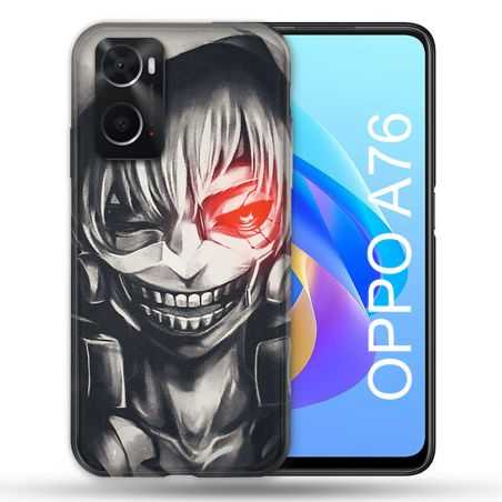 Coque Pour Oppo A76 Manga Tokyo Ghoul Kaneki Noir