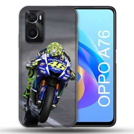 Coque Pour Oppo A76 Moto Course GP Wheeling 46