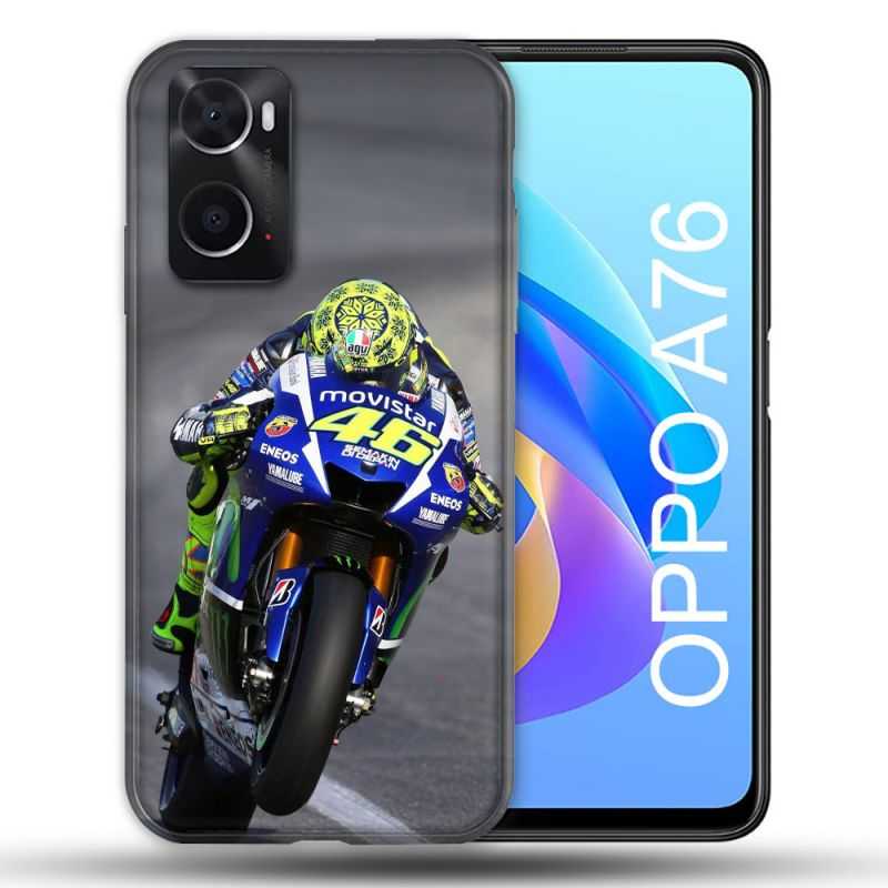 Coque Pour Oppo A76 Moto Course GP Wheeling 46