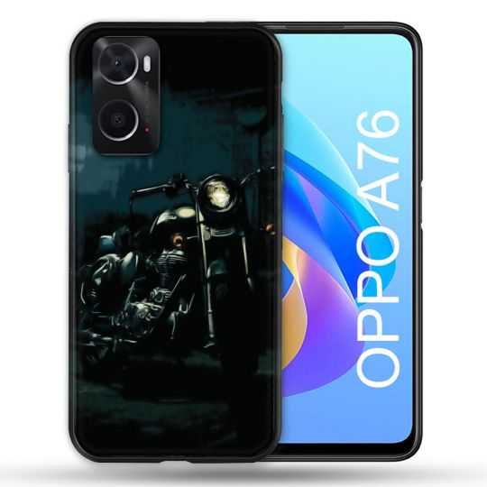 Coque Pour Oppo A76 Moto Harley Vintage