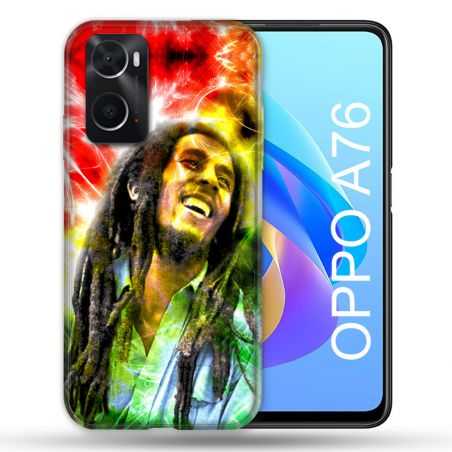 Coque Pour Oppo A76 Musique Bob Marley Color