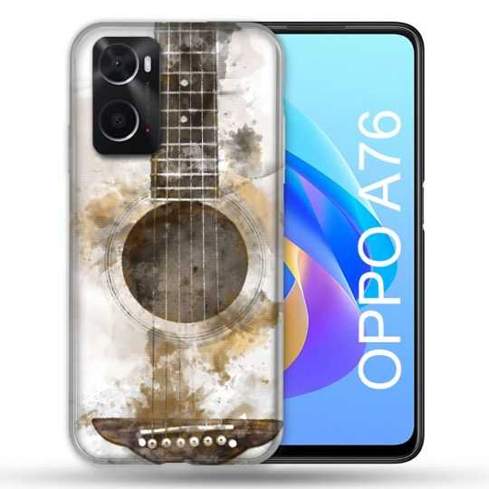 Coque Pour Oppo A76 Musique Guitare Tag