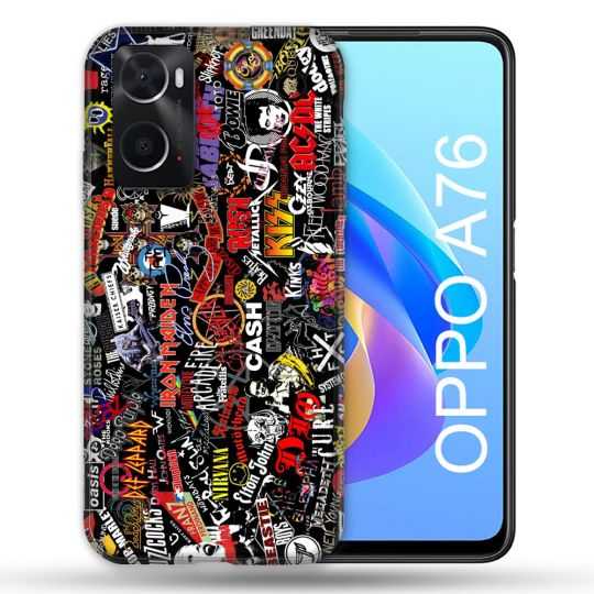 Coque Pour Oppo A76 Musique Rock Groupe