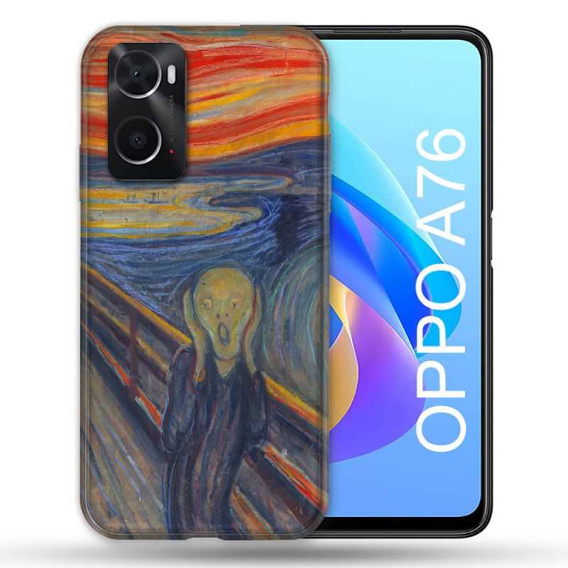 Coque Pour Oppo A76 Peinture Le Cri