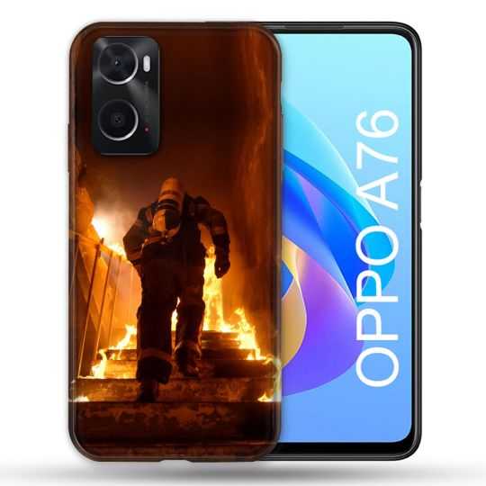 Coque Pour Oppo A76 Pompier Escalier