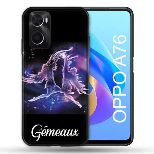 Coque Pour Oppo A76 Signe Zodiaque 2 Gémeaux