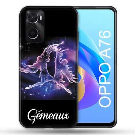 Coque Pour Oppo A76 Signe Zodiaque 2 Gémeaux