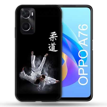 Coque Pour Oppo A76 Sport Judo Noir