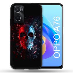 Coque Pour Oppo A76 Tete de Mort Deflagration