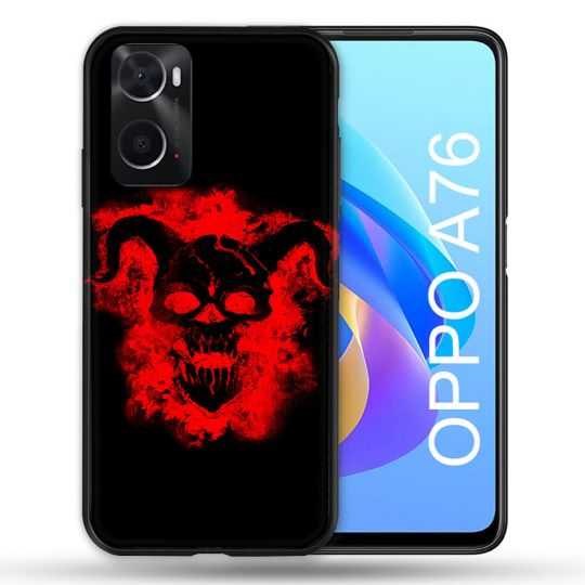 Coque Pour Oppo A76 Tete de Mort Diable