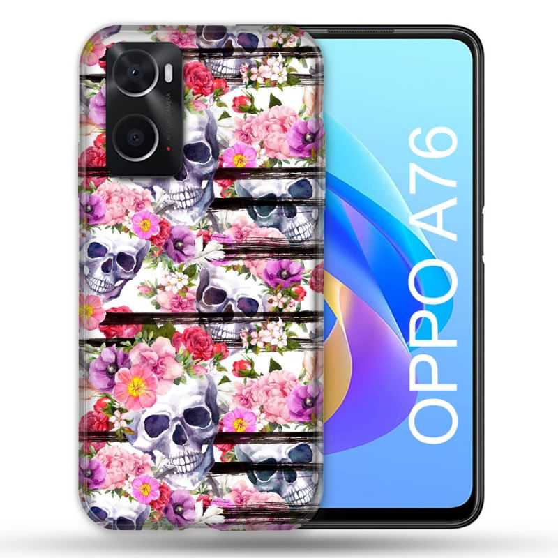 Coque Pour Oppo A76 Tete de Mort Pattern
