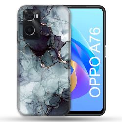 Coque Pour Oppo A76 Texture Marbre Gris