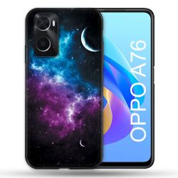 Coque Pour Oppo A76 Univers Bleu Violet