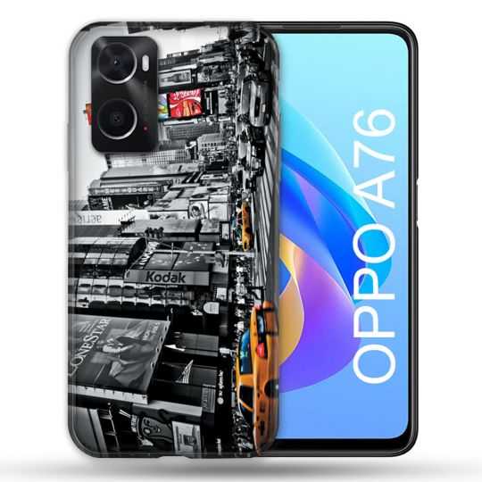 Coque Pour Oppo A76 Voyage Amerique USA New York Taxi