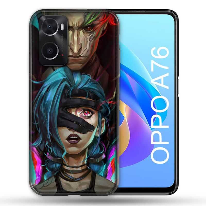 Coque Pour Oppo A76 Arcane Jynx Bleu