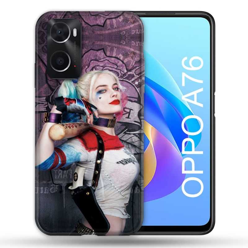 Coque Pour Oppo A76 Harley Quinn Batte