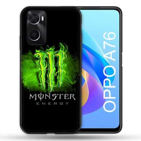 Coque Pour Oppo A76 Monster Energy Vert