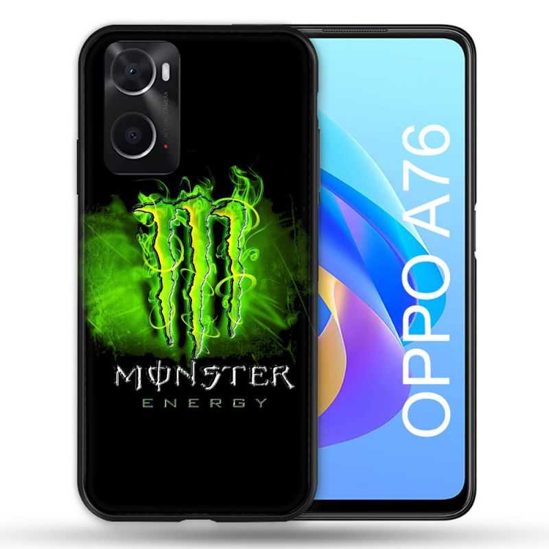 Coque Pour Oppo A76 Monster Energy Vert