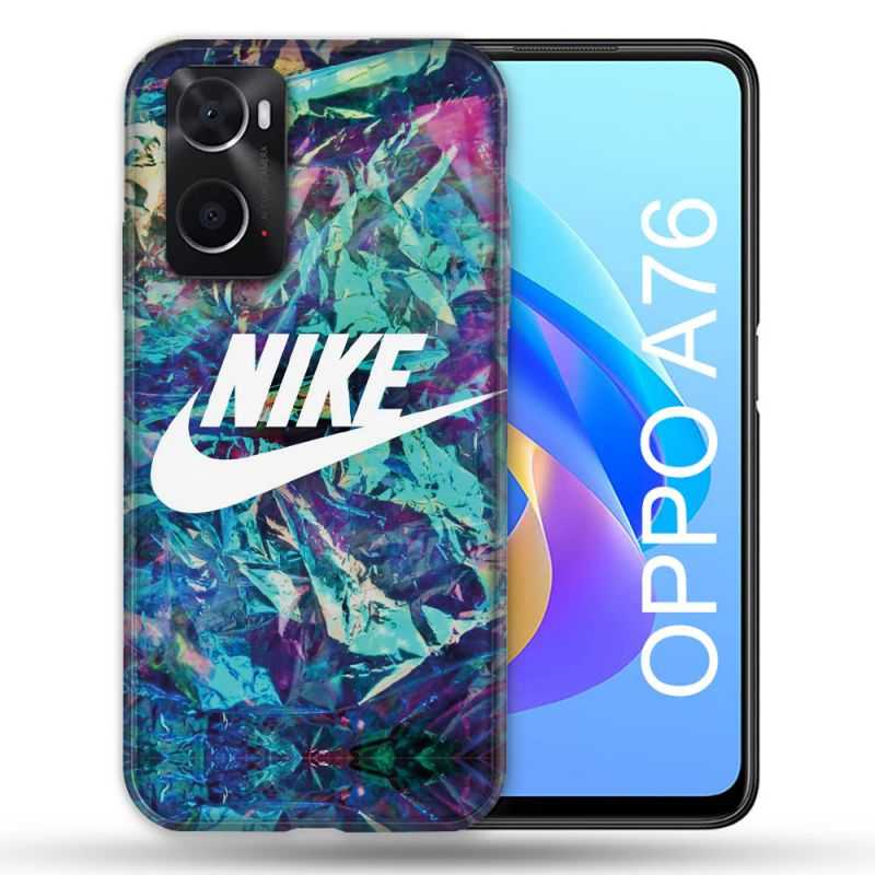 Coque Pour Oppo A76 Nike Turquoise