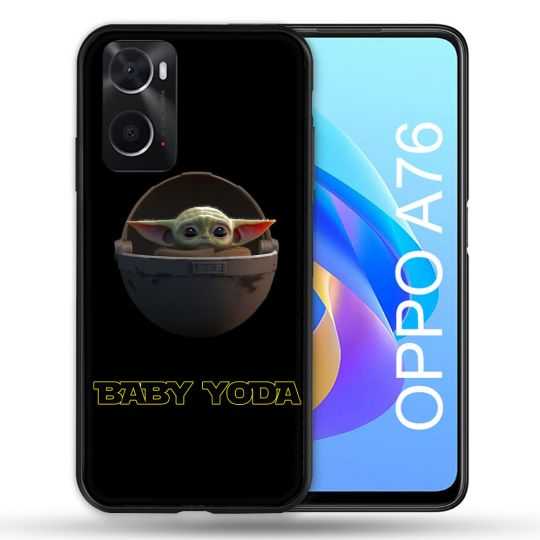 Coque Pour Oppo A76 Star Wars - Yoda bebe noir