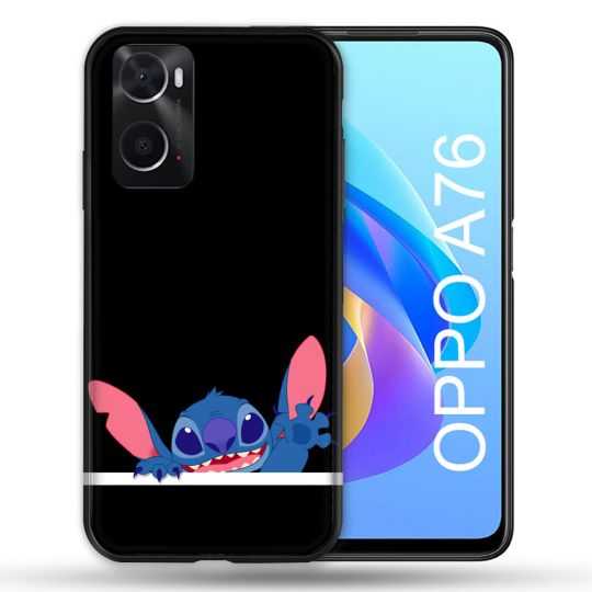 Coque Pour Oppo A76 Stitch Noir