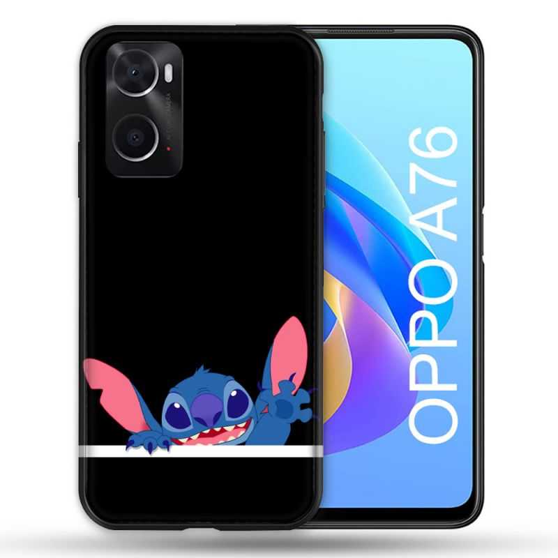Coque Pour Oppo A76 Stitch Noir