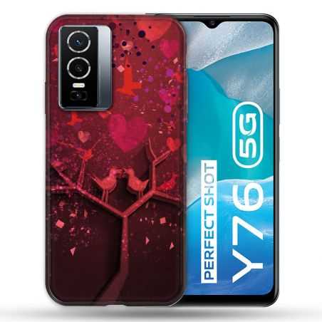 Coque Pour Vivo Y76 5G Amour Arbre